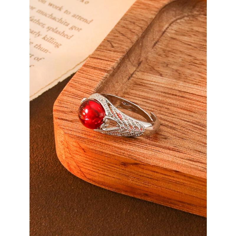 

Кольцо с инкрустацией драгоценным камнем «Глаз дьявола»Ретро кольцо-лотос с открытой шинкой J110-8