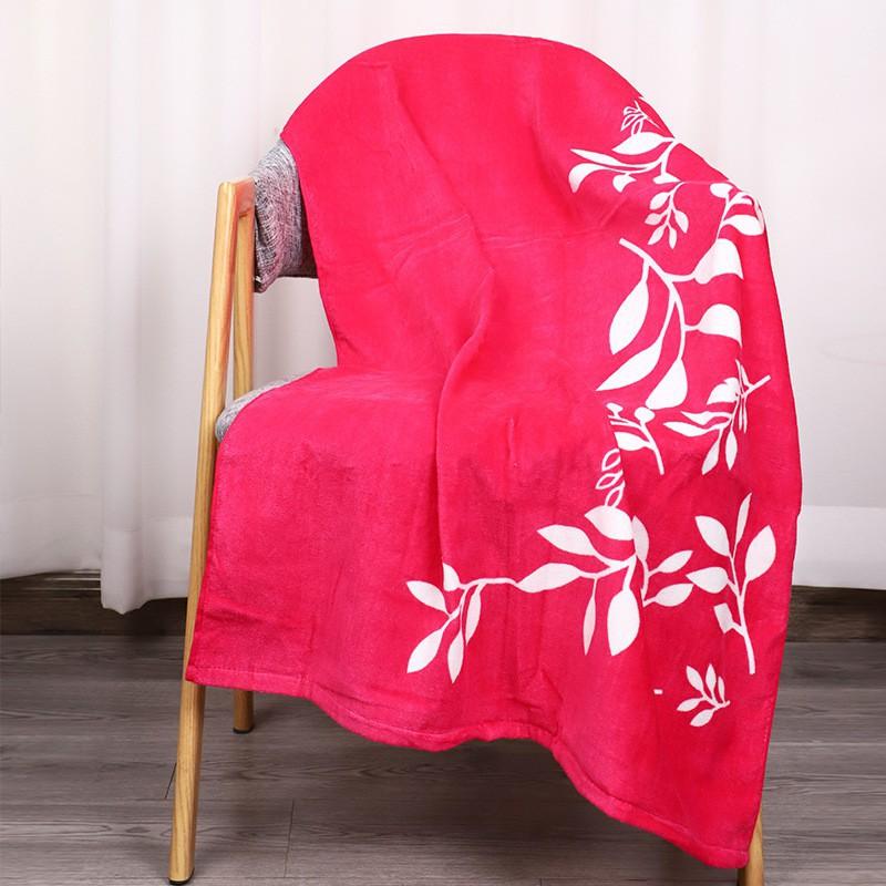 

Long Printed Bath Towel Beach Color Large Thicker Soft Skin-friendly Water-absorbing Household Cotton 130cmx70cm(350g)
