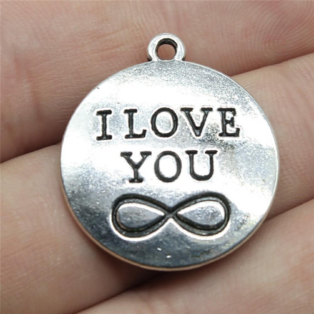 10pcs Charms Infinity Symbol Antique Silver Color Plated For DIY Jewelry Making Infinity Connector Charms