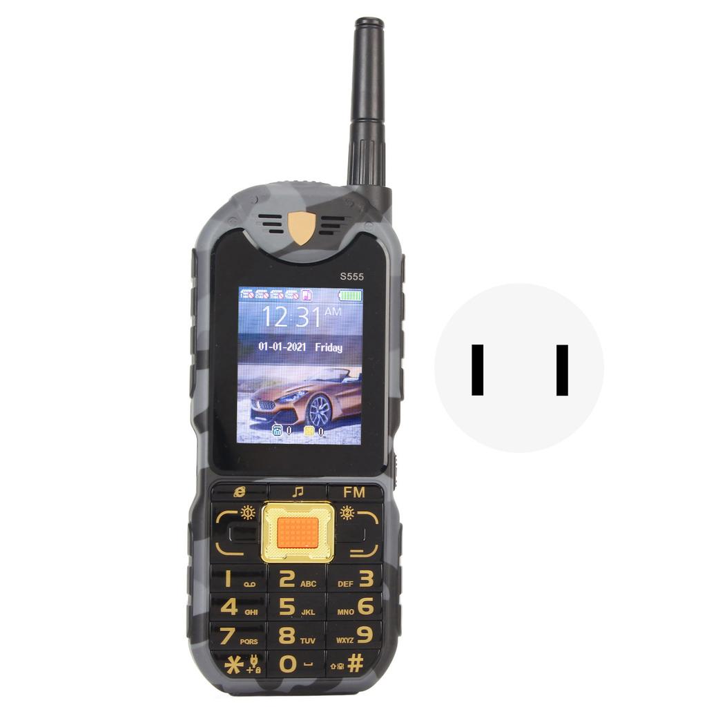 S555 2G Phone Unlocked for Elderly Big Button 2.2 Inch Senior Basic Phone High Volume 4 Card 4