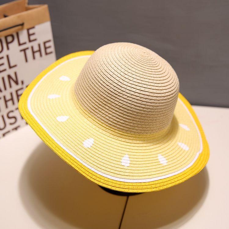 Summer Children's Sun Protection Hat Girls' Sun Beach Beach Vacation Straw Hat