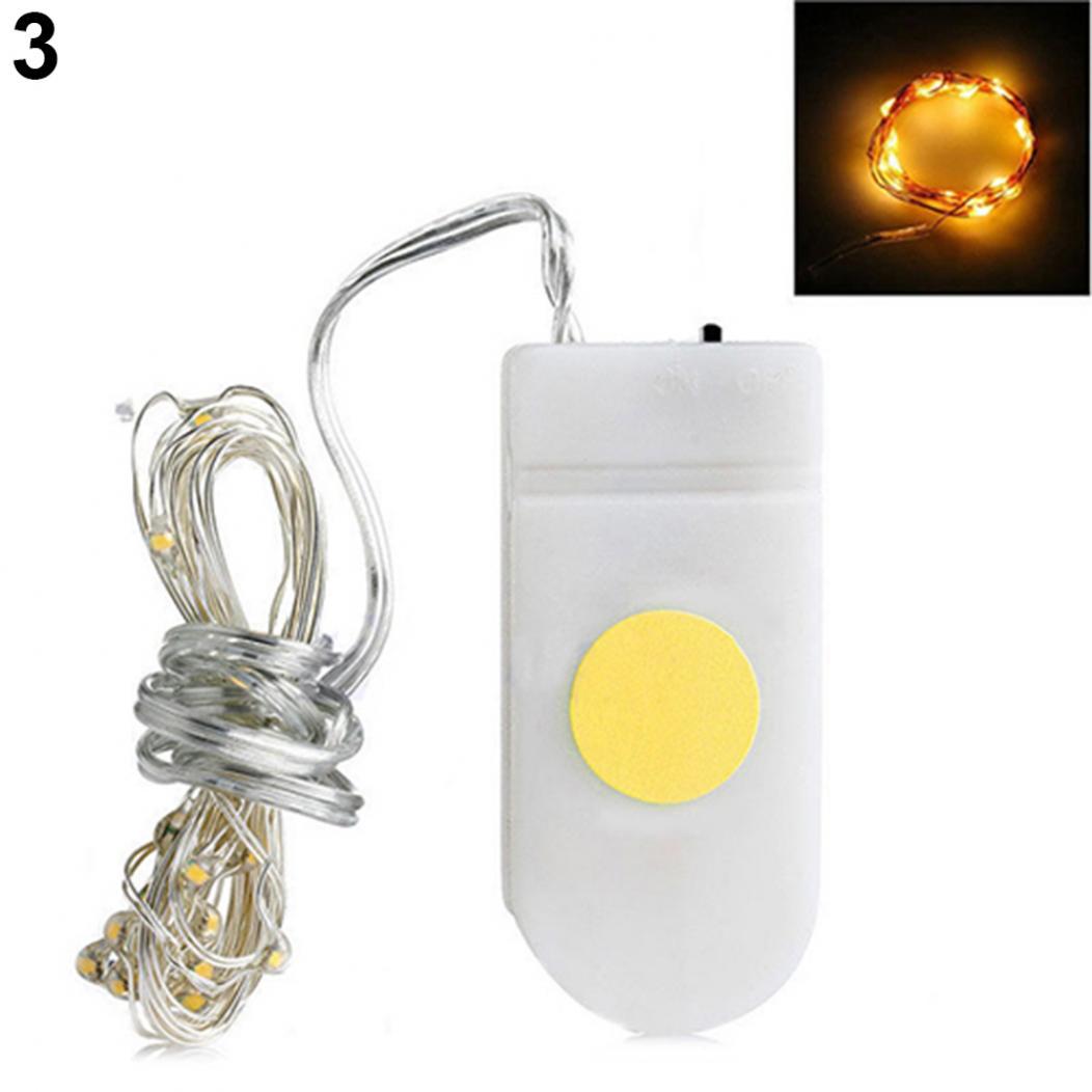 

Yousheng 6 футов 20 светодиодных гирляндных ламп на батарейках Fairy Light жёлтый