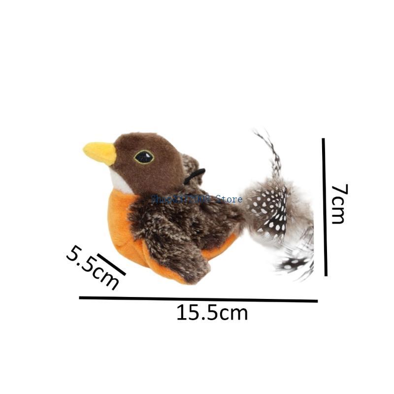 Electric Flapping Bird Toy Cats Interactively Sound Exercise Boredom Relief
