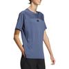 Adidas T Shirts Men's Sky Blue Crew Neck Moderate Straight Fit IT3938