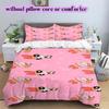 Cartoon characters Pattern Bedding Quilt Set Quilt Cover Pillowcase Home Decoration Birthday Gift (1 * duvet cover + 2 * pillowcase, without core)