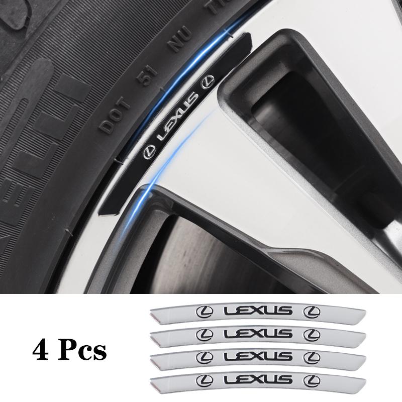 4ks Hliníková slitina Samolepky na středové krytky kol auta Pro Lexus F SPORT GX460 Ct200h IS250 ES 220D IS200 Fsport GS GX IS LS LX NX RX UX CT