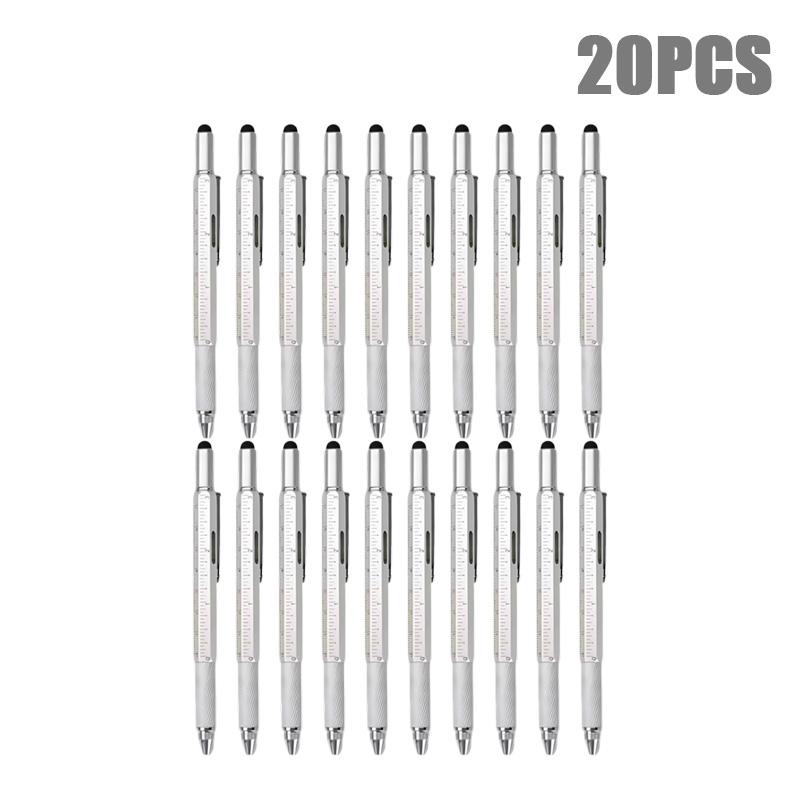 Multifunkčné pero 7 v 1 s dotykovou obrazovkou Kapacitné pero stylusu so skrutkovačom