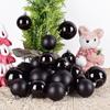 Black PVC Christmas Balls - Decorative Ornaments (6-15CM) for Tree Hanging and Scene Arrangement.