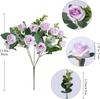 15 heads Artificial Silk Rose Flowers Bridal Bouquet for Home Wedding Floral Arrangement Garden Artificial Flowers DIYGift Decor