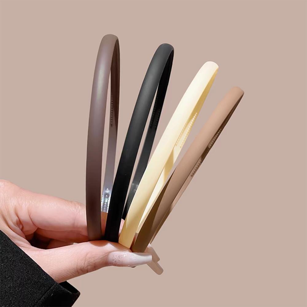 

4 шт. Европейские и американские черные и цвета хаки повязки на голову для женщин и мужчин, универсальные, для девочек, корейские повседневные аксессуары для волос, инструмент