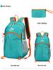 Unisex Outdoor Cycling and Travel Backpack: Wear-Resistant, Foldable, Water-Repellent Nylon Bag