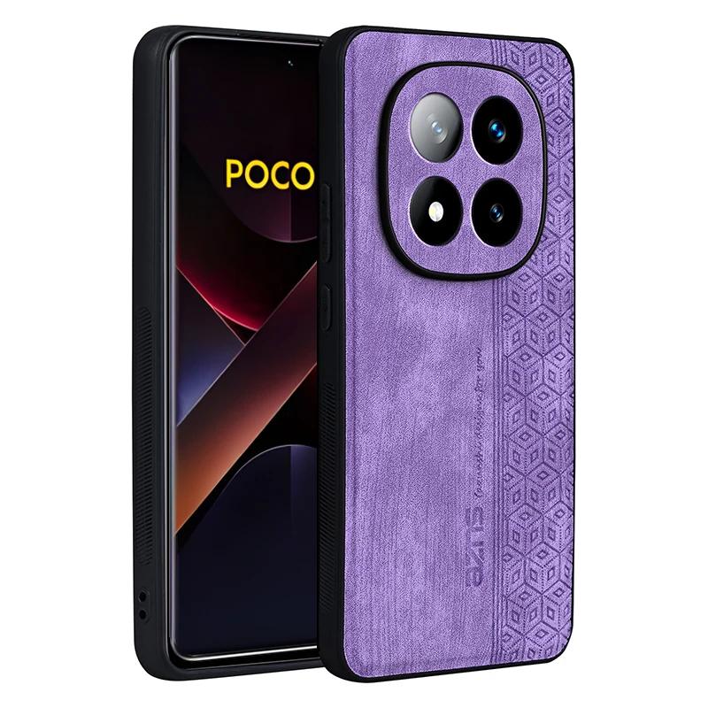 

Роскошный противоударный кожаный чехол для телефона POCO X7 F6 X6 M6 Pro C65, чехол с защитой камеры для POCO C65 M4 X5 F5 Pro X4 GT F4 For POCO F6 Pro