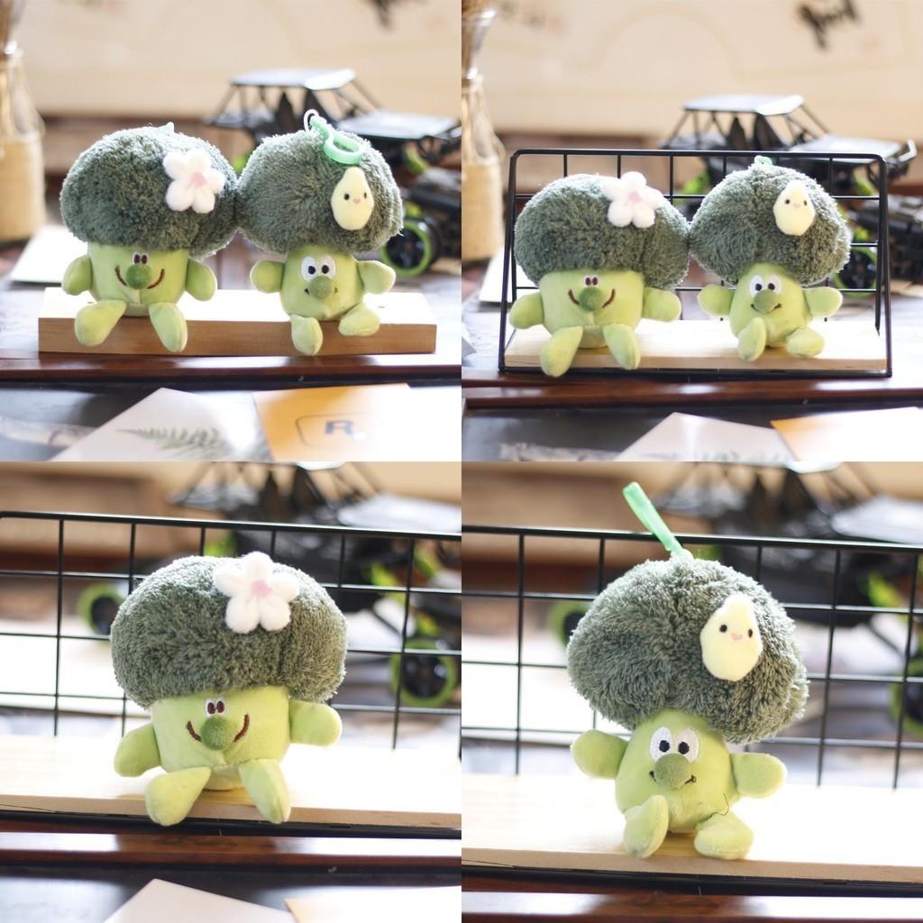 Adorable Plush Broccoli Keychain Cute And Soft Vegetable Toy Bag Charm
