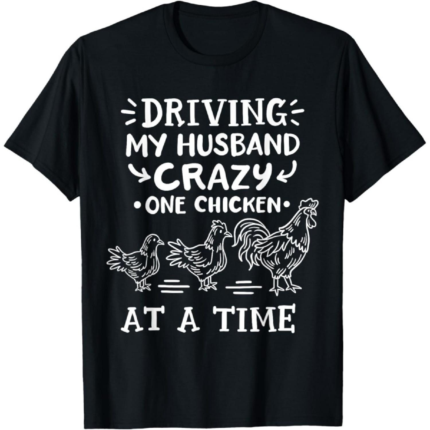 Crazy Chicken Lady Funny Chicken T-Shirt S