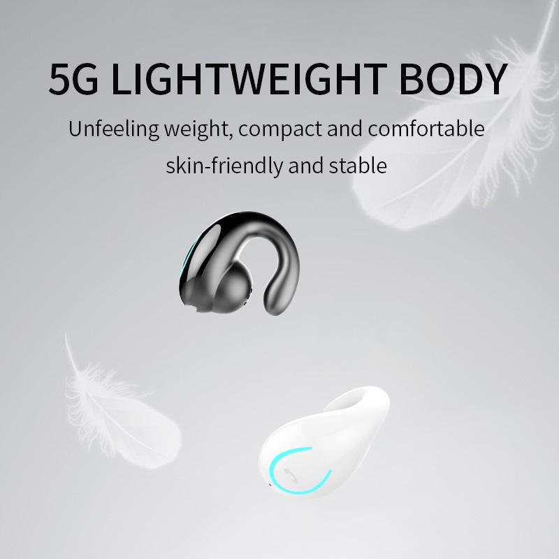 YX08 Bluetooth Clip-on Single Ear Sports Headset with External Sound