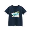2PCS Kids Summer New Short Sleeve T-Shirt Boys Girls Cartoon Print Round Neck Top
