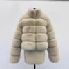 S-6XL large size women's fox fur coat, winter new fashionable versatile environmentally friendly artificial fur coat