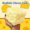 Jumbo Cheese Cube Stress Ball Big Cheese Shapeable Squeeze Ball Non-Bounce Fidget Toy Asmr Sensory Anti-Stress Christmas Gifts