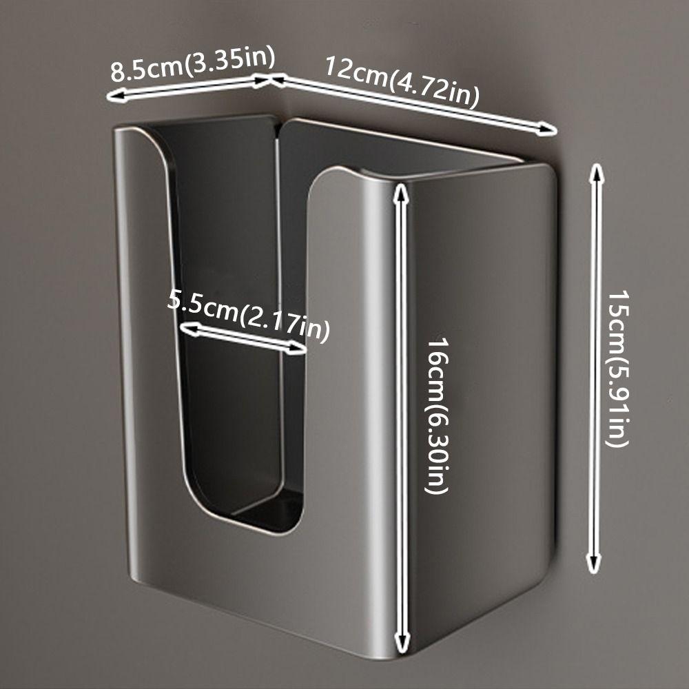Wall Mounted Magnet Storage Container Waterproof Tissue Dispenser Box  Home Kitchen