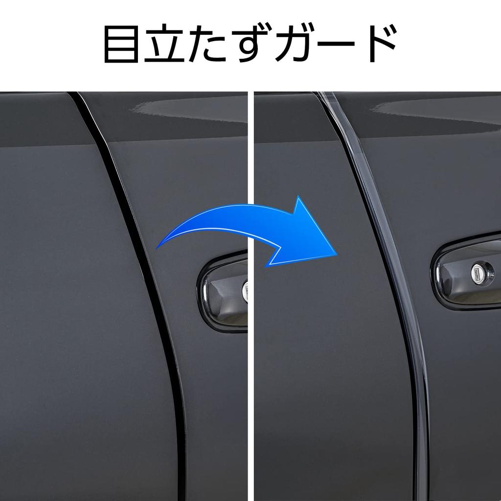 Seiwa K437 Car Exterior Goods J Type Door Mall Door Guard 6M Clear