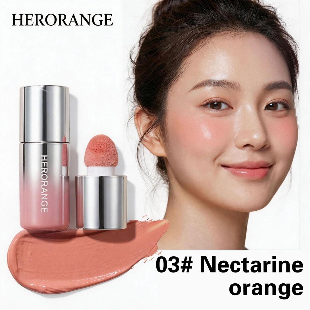 Koreanischer Stil Natürliches Mattes Flüssiges Rouge - Geringe Sättigung, Mehrzweck-Wangenfarbe