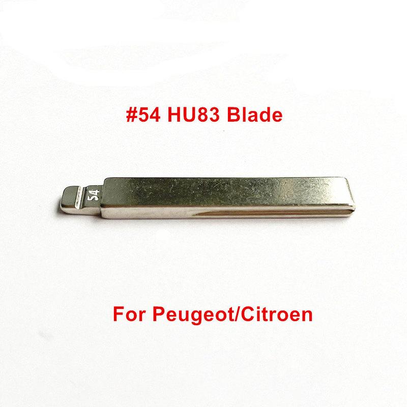 10pcs KD Xhorse Key Blank VAC102 NE72 HU136 #53 #54 #58 #152 #153 Uncut Remote Key Blade for Renault Megan Dacia Clio Duster