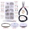 DIY Jewelry Accessory Set: Lobster Clasp, Jump Rings, Crimp Beads, Beading Tools