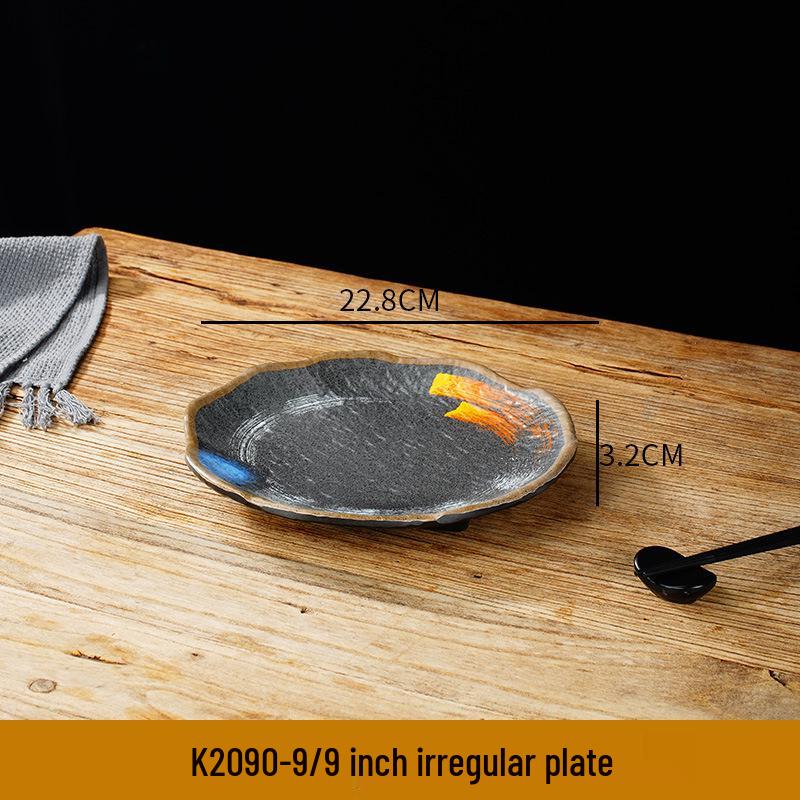 Melamine Sushi & Yakiniku Plate: Japanese Restaurant Tableware for BBQ & Hot Pot