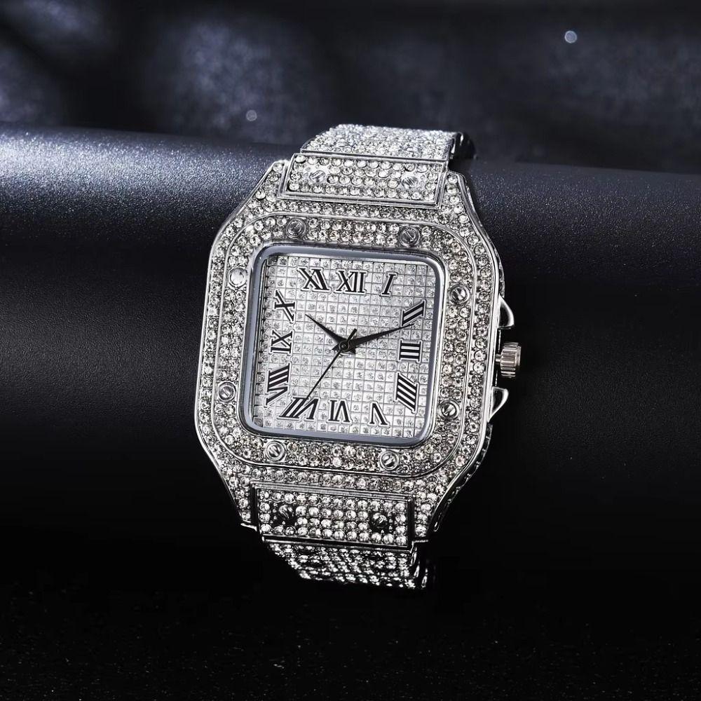 Square Quartz Wristwatch Waterproof Men Watch Luxury Classic Luxury Business Watch  Male Fashion