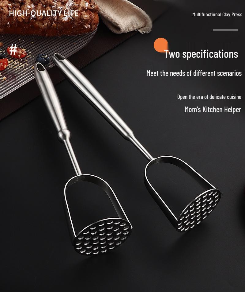 Stainless Steel Manual Masher for Potatoes, Pumpkins, and Baby Food