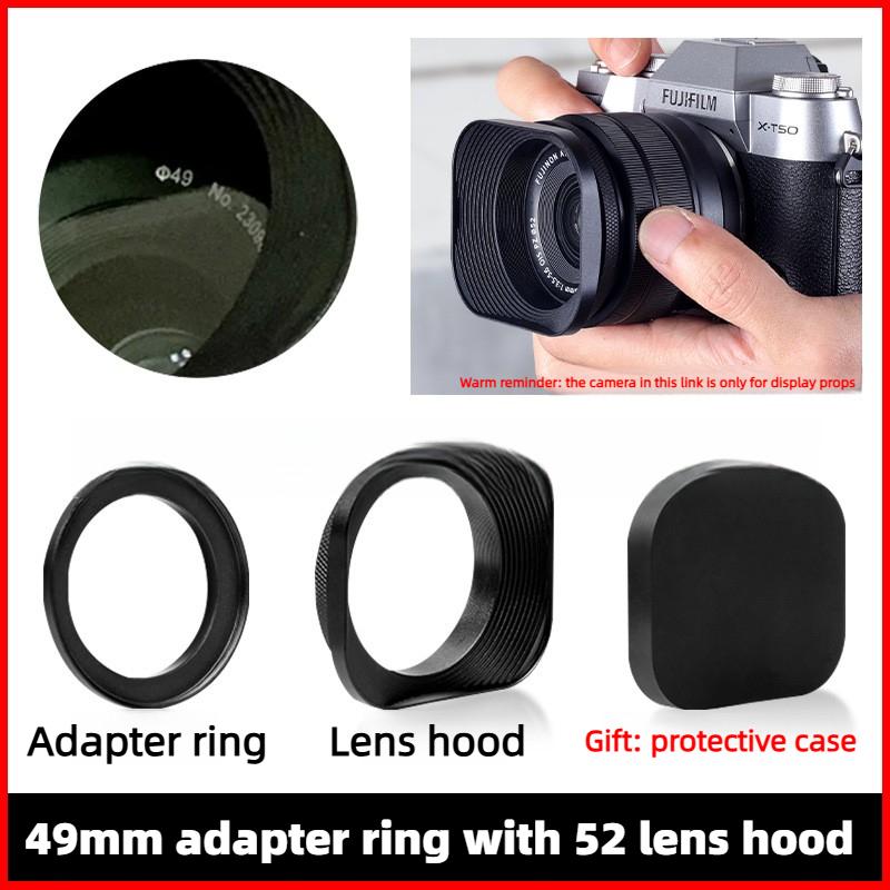 Metal Square Lens Hood for Fuji film XC 35mm F2&XF 23mm / 35mm F2 R WR Lens on XPro3 XT4 XT3 XT30 XT20