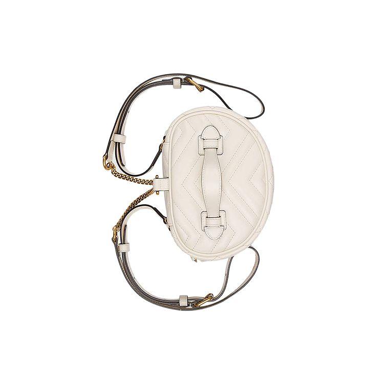 Gucci GG Marmont Quilted Leather Mini Backpack Women Backpack White 598594-DTDCT-9022