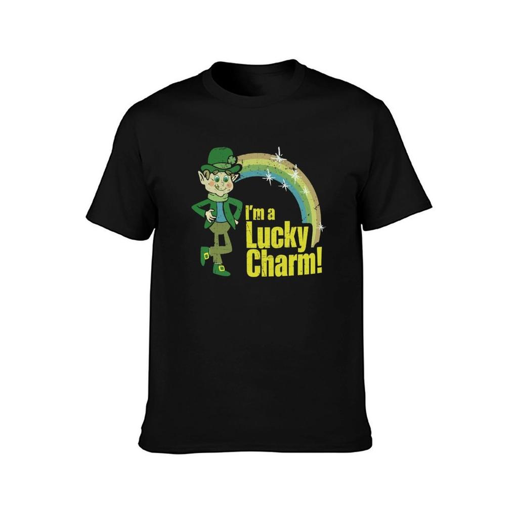 I am a Lucky Charm Grunge Retro St Patricks Day Graphic Tee T Shirt Charms of the Irish TShirt