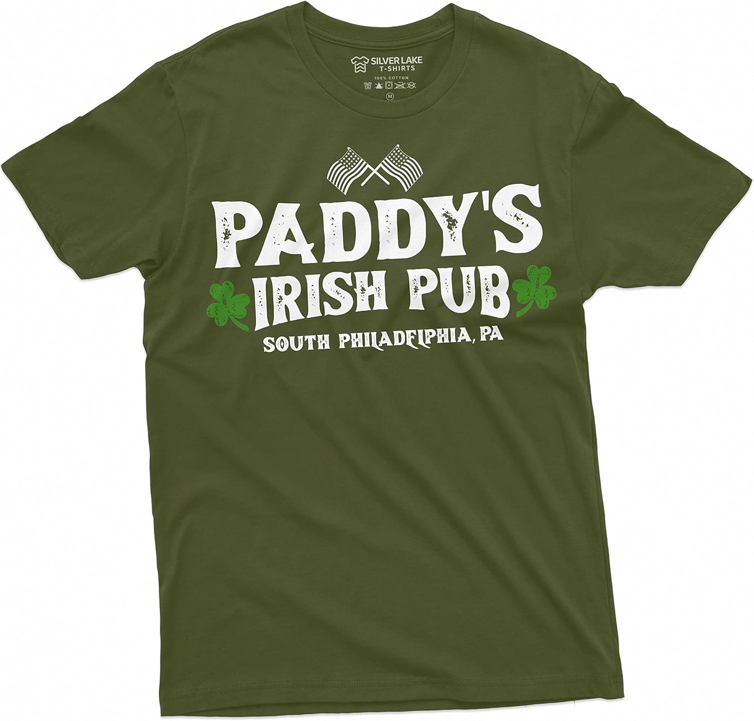 Men s St. Patrick s Day T-Shirt Paddy s Irish Pub Saint Patricks Shirt Clover Shamrock Lucky Tee S разноцветный