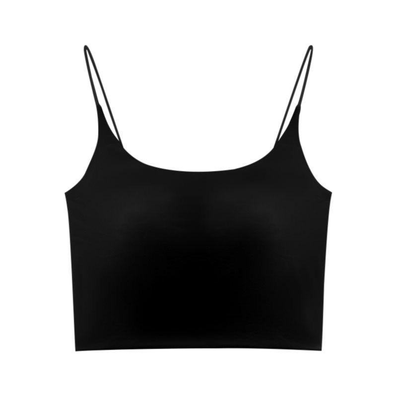 

Бесшовный жилет из ледяного шелка с нагрудной подушечкой - Дышащее бандажное нижнее белье One Size [70-110]