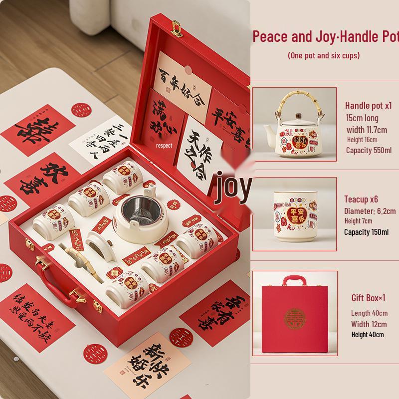 Practical Tea Set Gift Box: Ideal for Brides, Friends, Besties, Weddings, Engagements, Sisters, and Party Favors