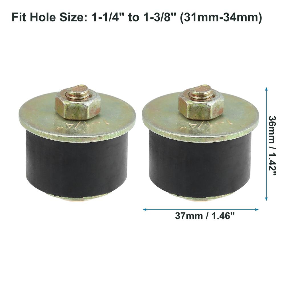 uxcell Rubber Expansion Plug, Rubber Freeze Plug, Rubber Freezing Plug, For Hole Size 1.2