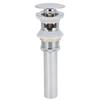 Bathroom Sink Drain Electroplating Popup Wash Basin Drainer Stopper NonOverflow(Popup with Hole )