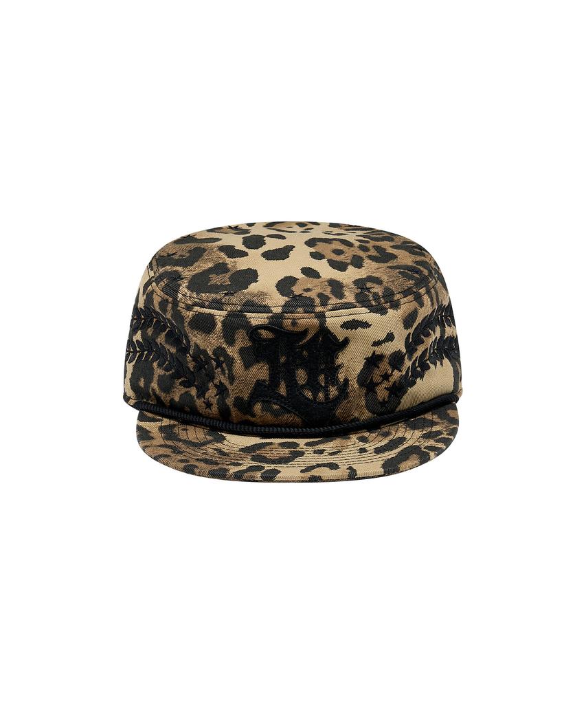 Lessito Leopard Structured Cap_[Brown]
