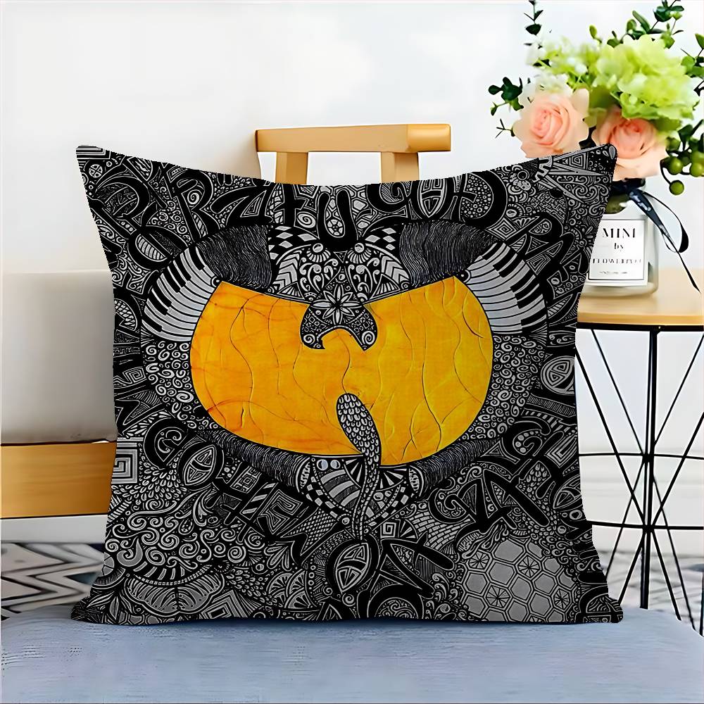WU-T--TANGs CLANs Band Cushion Cover Pillowcase Upholstery Sofa Throw Pillow Home Decor Pillowcas