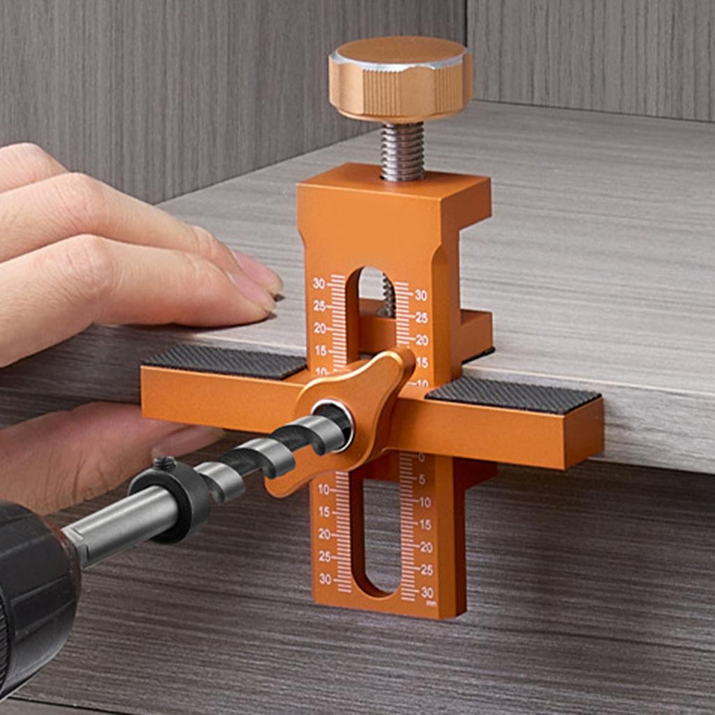 Cabinet Door Mounting Jig Tool Set Installation Positioner Adjustable Aluminium Alloy Woodworking Position Leveler