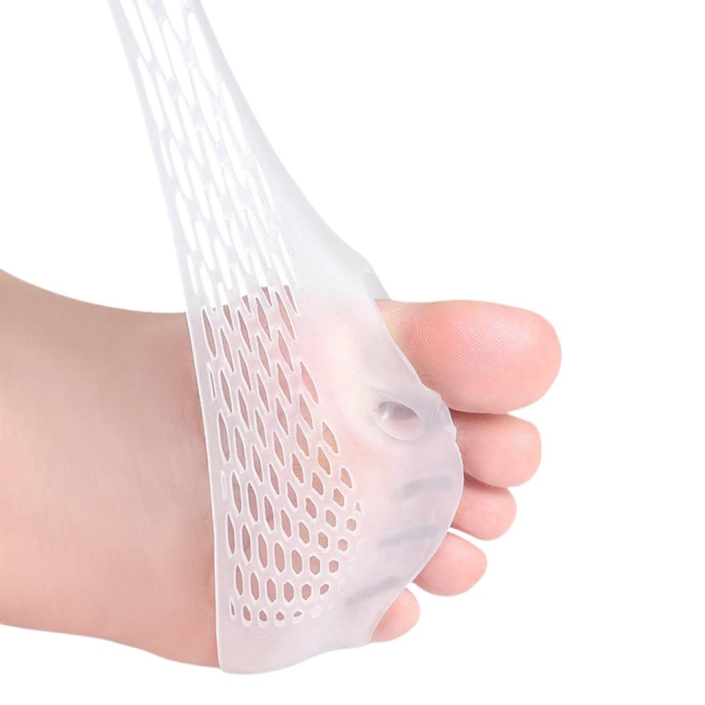 1Pair Five Hole Honeycomb Forefoot Pad Toe Separator Hallux Valgus Corrector Bunion Overlapping Protector Toe Sleeve Fixator