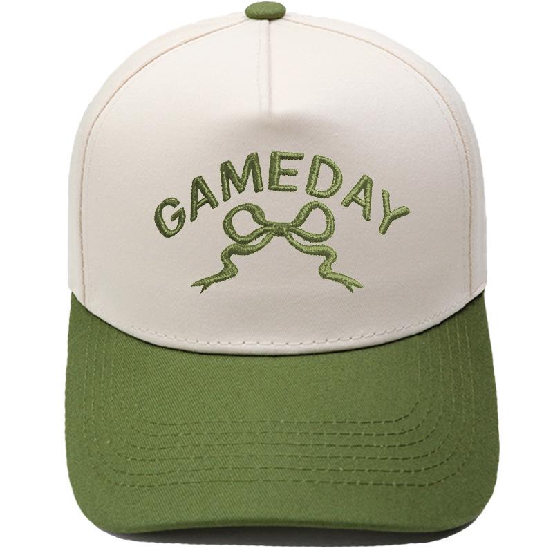GAMEDAY Truck driver hat three-dimensional embroidery retro color matching baseball cap European and American men's and women's casual hat