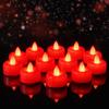 Amagic 24Pack Flameless LED Tea Lights Candles Battery Operated, Warm White | Electric Fake Tealight Candles for Birthday, Halloween, Christmas