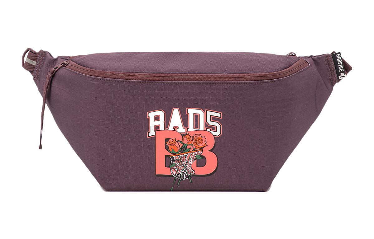 Li Ning Polyester Sling Bag, Fanny Pack Regular Unisex Deep Purplish Red ABDT343-2 One Size