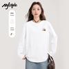 MJ STYLE Women's Cotton Long-Sleeve Cat Print T-Shirt