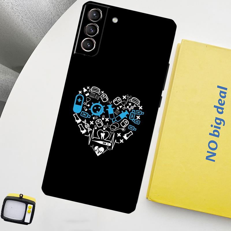 Nurse Medical Health Heart Phone Case For Samsung Galaxy S26 S25 S24 Ultra S20 S21 S22 S23 Plus S10 S24 FE S25 FE Cover