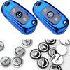 New Metal 14mm Opel Car Remote Key Fob Emblem Badge Radio Button Sticker Replacement for Astra Mokka Insignia Zafira Corsa Tigra