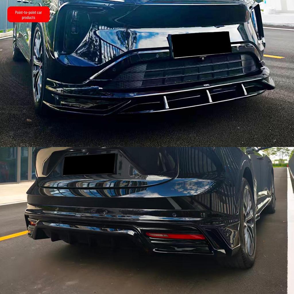 NIO ES6 Upgrade: Pluto Bright Black Aero Kit (Front Lip, Rear Lip, Tail Wing, Top Wing) for 2023-2024 Models