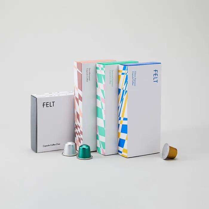 

Фетровые кофейные капсулы Кофе 4 вида Decaffeinated